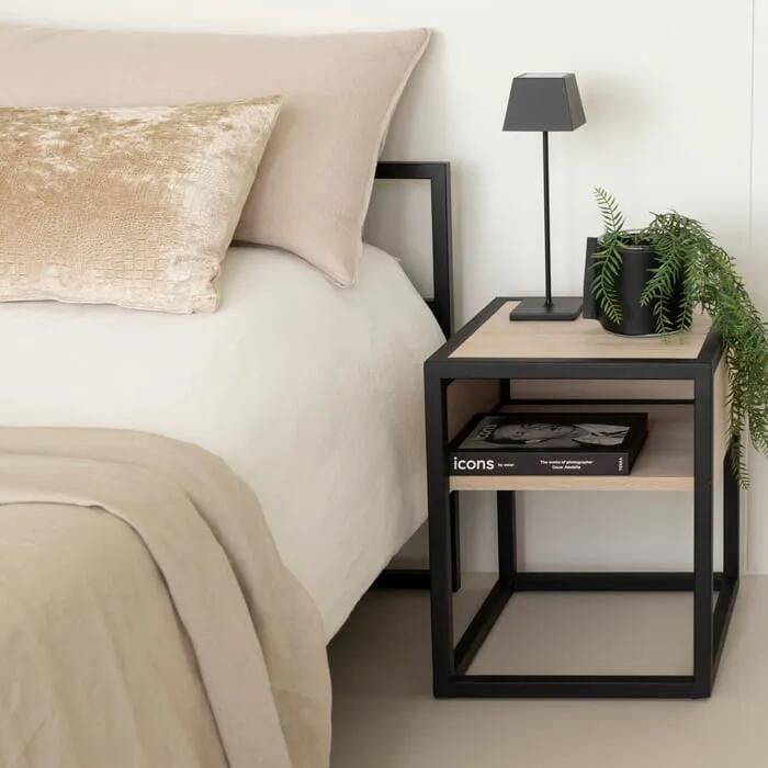 Spinder Design DIVA ONE-NIGHTSTAND Nachtkast White Sand | Zwart - Foto 3