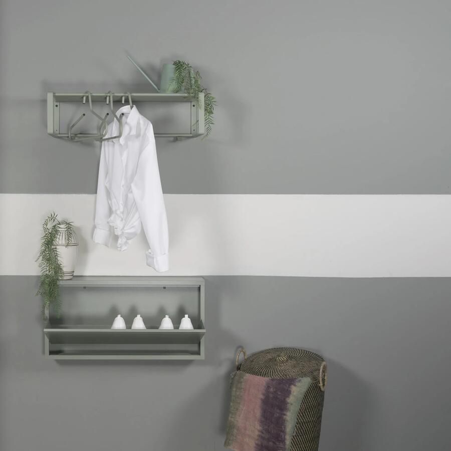 Spinder Design | Schoenenkast Billy 1 | Groen gepoedercoat | 72 x 37 5 x 12 5 cm | Hoogwaardige afwerking - Foto 3