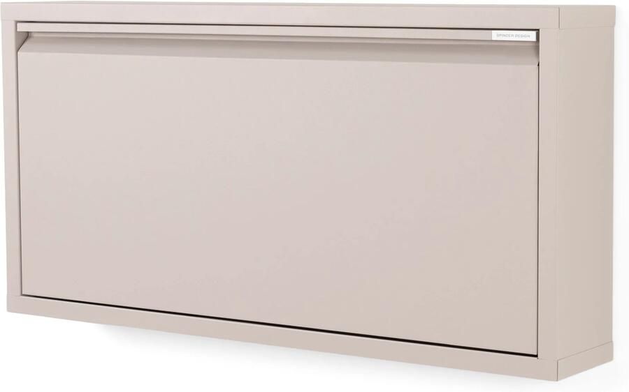 Spinder Design Billy 1 Schoenenkast met 1 vak 75x12 5x37 5 cm Zijdeachtige Taupe - Foto 10