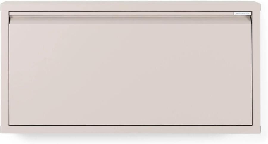 Spinder Design Billy 1 Schoenenkast met 1 vak 75x12 5x37 5 cm Zijdeachtige Taupe - Foto 8