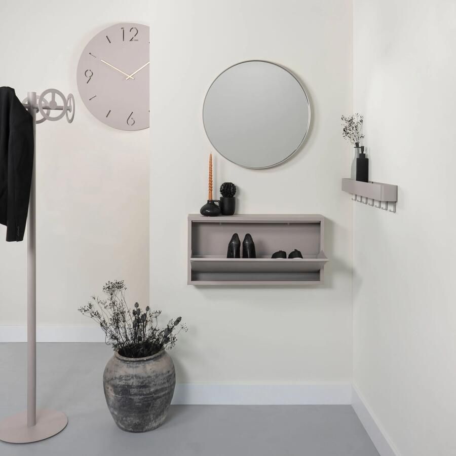 Spinder Design Billy 1 Schoenenkast met 1 vak 75x12 5x37 5 cm Zijdeachtige Taupe - Foto 5