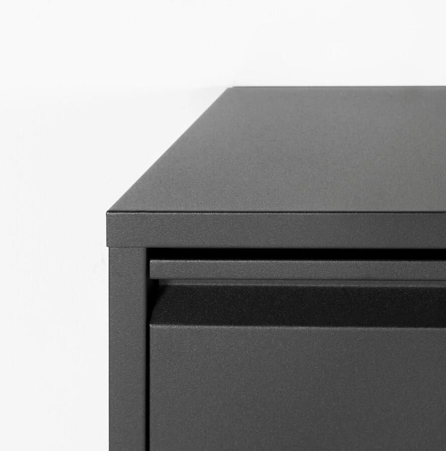 Spinder Design Billy 2 Schoenenkast met 2 vakken 75x22 5x75 Zwart - Foto 3