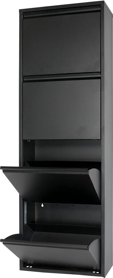 Spinder Design Billy 4 Schoenenkast met 4 vakken 50x22 5x150 cm Zwart - Foto 5