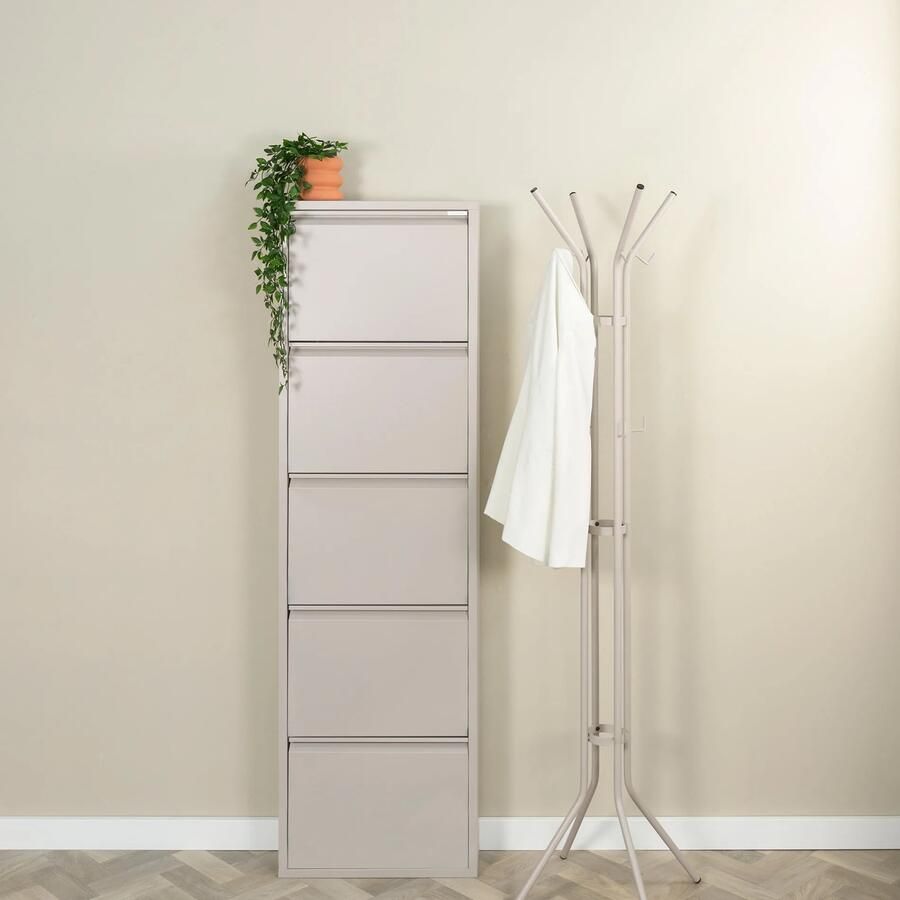 Spinder Design BILLY 5 Schoenenkast Silky Taupe