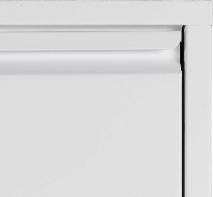 Spinder Design Schoenenkast Billy 3 Wit Metaal 50 x 103 x 15 5 cm Hoogwaardige afwerking - Foto 3