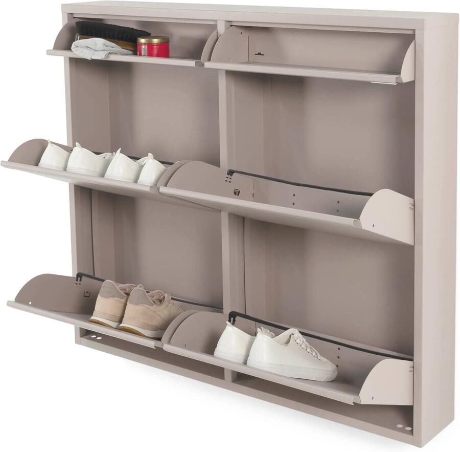 Spinder Design Billy 6 Schoenenkast Silky Taupe - Foto 2