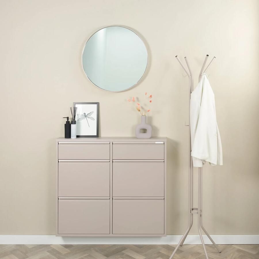 Spinder Design Billy 6 Schoenenkast Silky Taupe