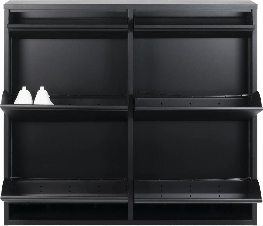 Spinder Design Billy 6 Schoenenkast met 6 vakken 98x15x86 cm Zwart - Foto 6