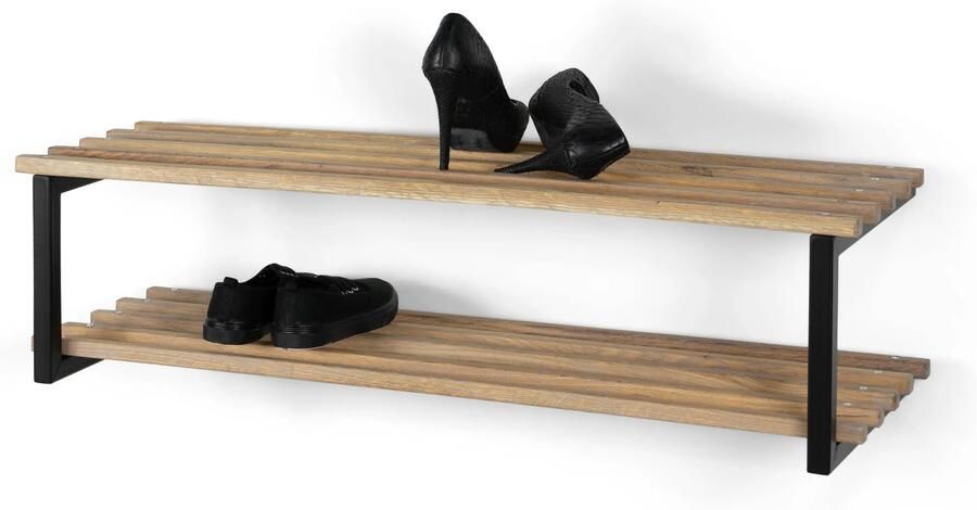 Spinder Design Rizzoli | Marco XL (100 cm) Schoenenrek Zwart | Eiken - Foto 5
