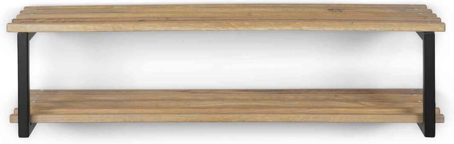 Spinder Design Rizzoli | Marco XL (100 cm) Schoenenrek Zwart | Eiken - Foto 4