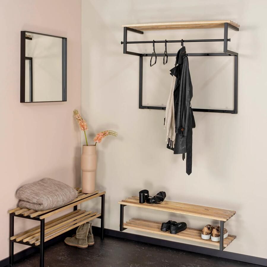 Spinder Design Rizzoli | Marco XL (100 cm) Schoenenrek Zwart | Eiken - Foto 3