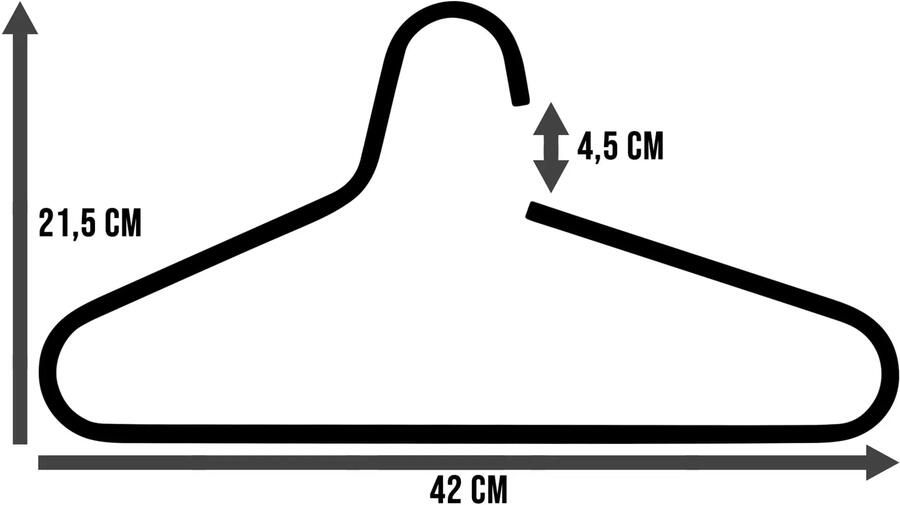 Spinder Design VICTORIE Kledinghangers (set van 5 stuks) Clay Terra