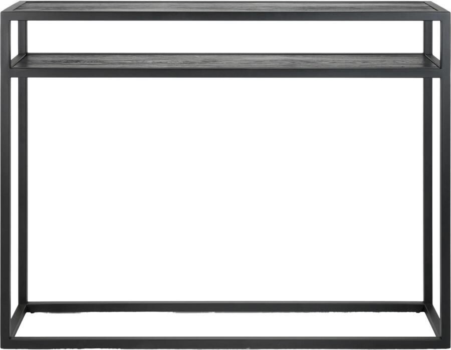 Spinder Design Bijzettafel Daniël 120 X 90 Cm Staal hout Zwart - Foto 6