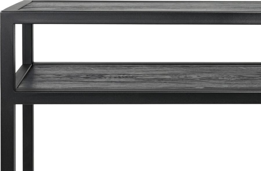 Spinder Design Bijzettafel Daniël 120 X 90 Cm Staal hout Zwart - Foto 5