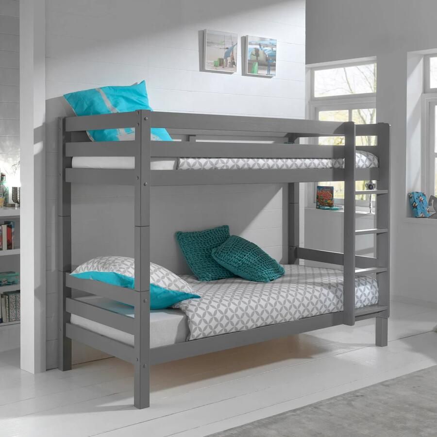Stapelbed Charlie Grijs Hoogte 161 cm