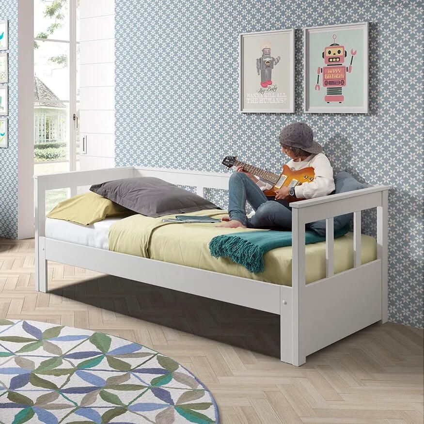 (Uitschuif)Kajuitbed Charlie Wit Hoogte 100.3 cm