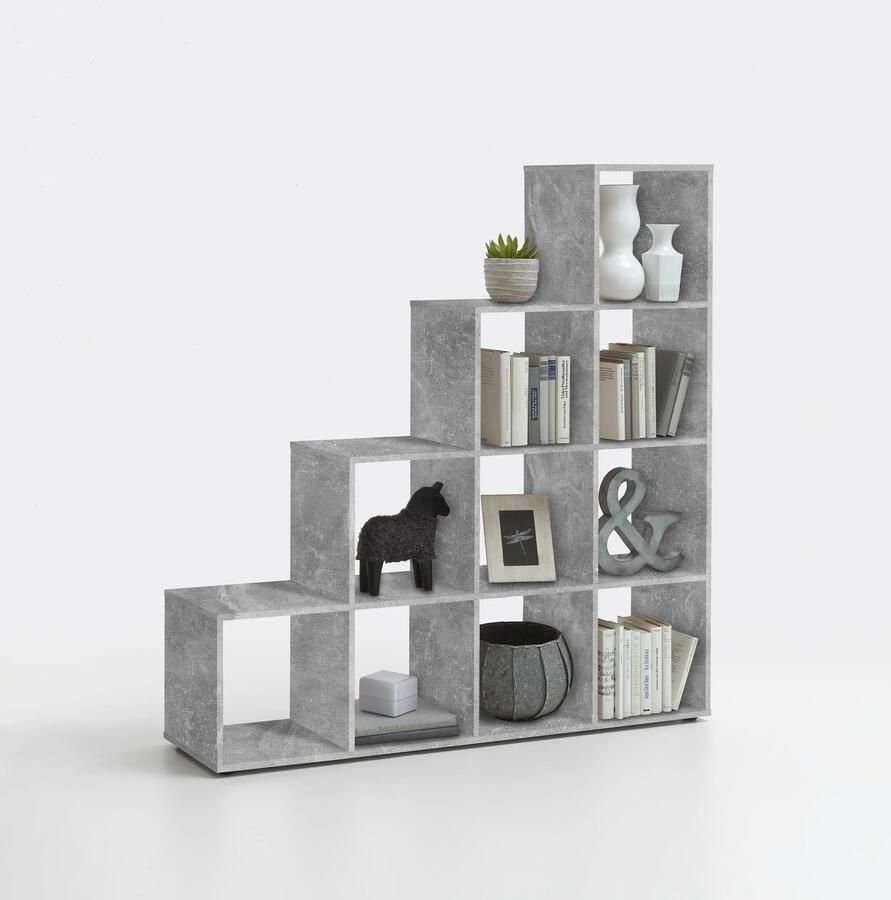 Vakkenkast Camiel Beton 139x33x142 cm