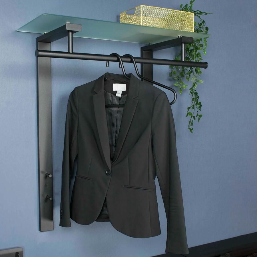 Spinder Design Dutch Kapstok Met Melkglas 90x80x33 cm Zwart