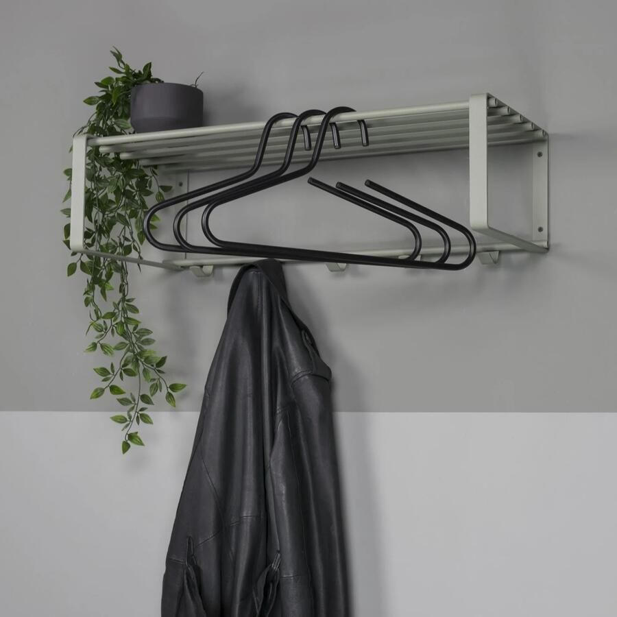 Spinder Design Rex 2 Wandkapstok met 5 haken 70x29x19 cm Olijfgroen - Foto 4