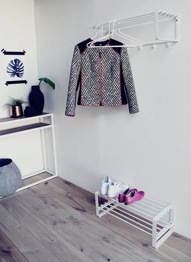 Spinder Design Rex 2 Wandkapstok met 5 haken 70x29x19 cm Wit - Foto 4