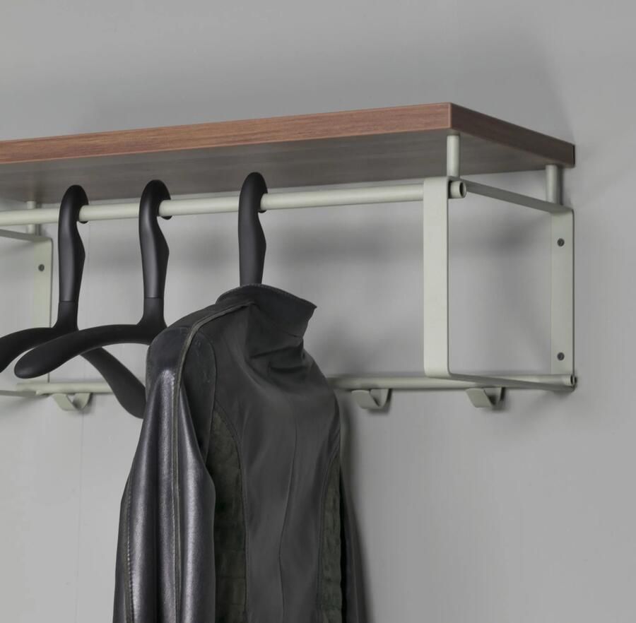 Spinder Design Rex 3 Wandkapstok met 5 haken en hoedenplank 70x29x28 cm Olijfgroen - Foto 6