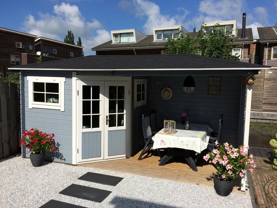 Blokhut tuinhuisje Wembley schilddak 500x250cm