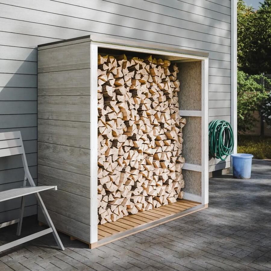 Houtberging haardhoutberging 75x153x159cm