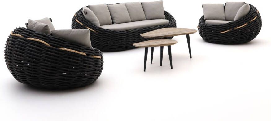 Apple Bee Cocoon ROUGH-K stoel-bank loungeset 5-delig Laagste prijsgarantie!