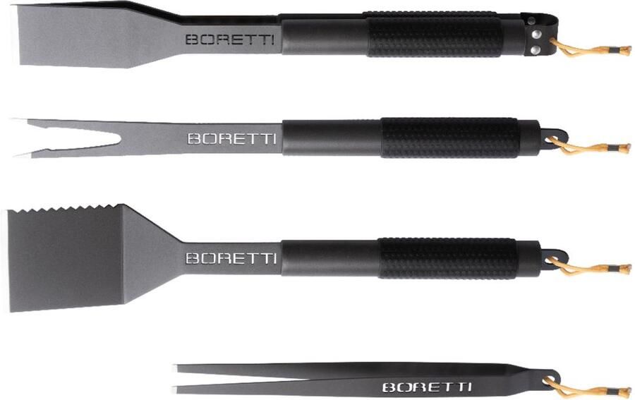 Boretti + 10% kassakorting | barbecue grill gereedsschapsset 4-delig (tang spatel vork pincet) Laagste prijsgarantie! - Foto 2