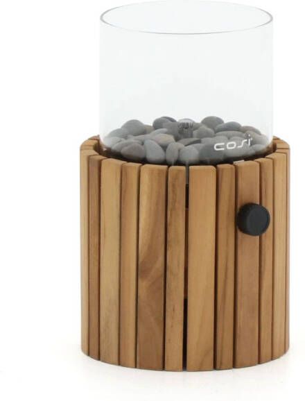 Cosi scoop Timber round gaslantaarn Ø 18cm (h:30cm) Laagste prijsgarantie!