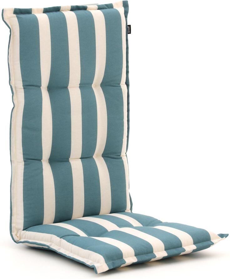 Hartman Roma Ocean Tuinkussen Universeel Hoge Rug 123x50cm Tuinstoelkussen Standenstoel kussen voor tuinstoel
