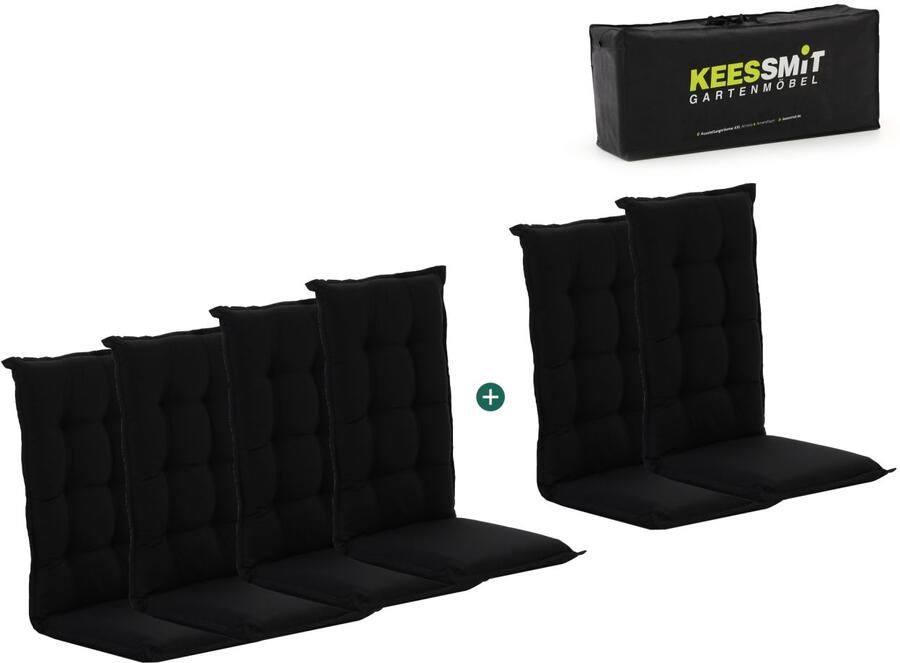 Kees Smit Collectie Madison tuinkussen set van 6 hoge rug Laagste prijsgarantie!