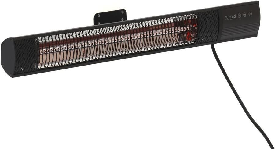 Sunred Dark lijn Zwart Wand model Terrasverwarmer – Carbon rosé goud technologie 2500 W – ECO 3 standen Afstand bestuurbaar Elektrische heater - Foto 4