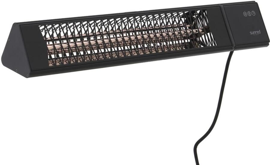Sunred – Triangle Dark lijn Zwart Wand model Terrasverwarmer – Carbon rosé goud technologie 2500 W – ECO 9 standen Afstand bestuurbaar SMART – APP – Timer Elektrische heater – SMART heater – SLIMME heater - Foto 4