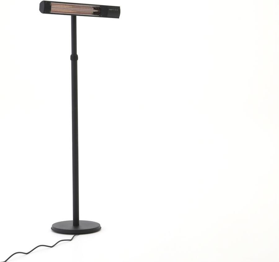 Sunred Dark lijn Zwart Staand model Terrasverwarmer – Carbon rosé goud technologie 2500 W – ECO 3 standen Afstand bestuurbaar Elektrische heater - Foto 4