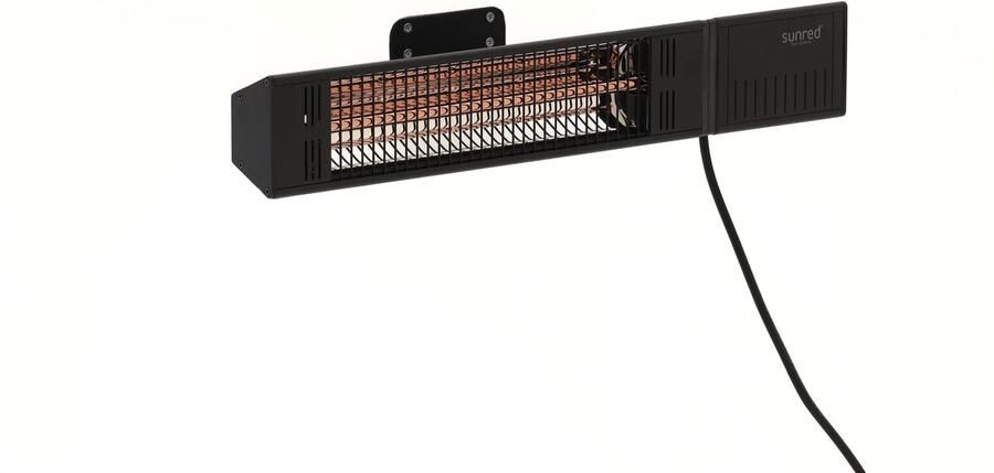 Sunred – Fortuna Ultra lijn Zwart Wand model Terrasverwarmer – Halogeen rosé goud technologie 1500W – ECO – 3 Standen Afstand bestuurbaar Elektrische heater - Foto 6