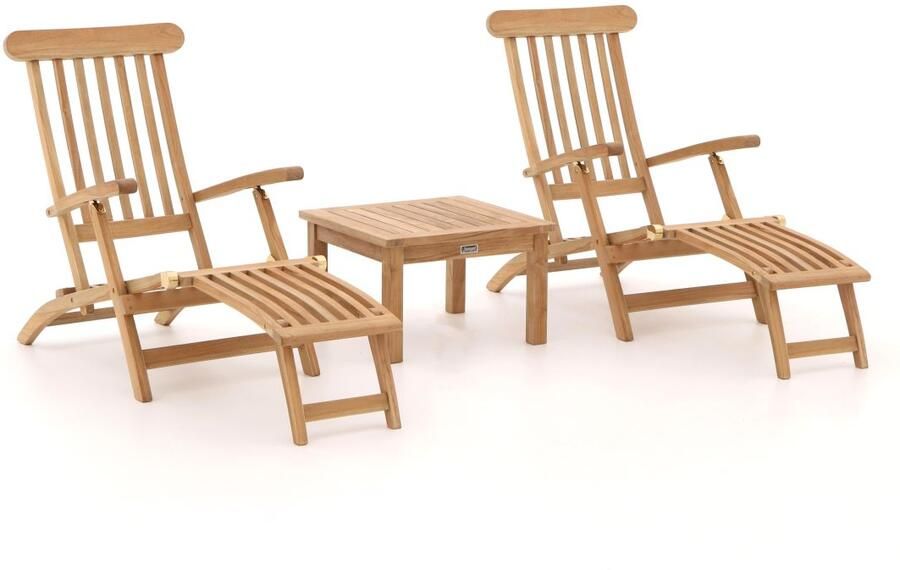 Sunyard Furniture Sunyard Country Wales 60cm deckchair set 3-delig Laagste prijsgarantie!