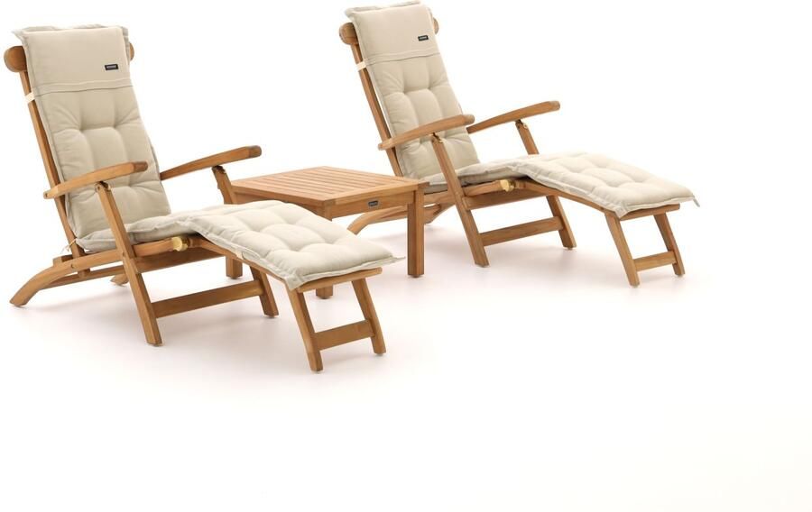 Sunyard Furniture Sunyard Country Wales 60cm deckchair set 3-delig Laagste prijsgarantie!