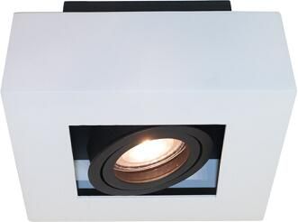 Lamponline Artdelight Spot Bosco 1 lichts 14 x 14 cm wit-zwart