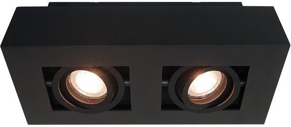 Lamponline Artdelight Spot Bosco 2 lichts L 25 cm B 14 cm zwart
