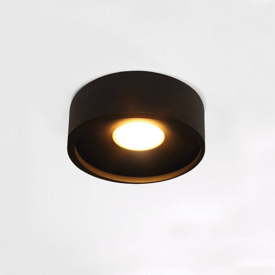 Artdelight Plafondlamp Orlando 1-lichts zwartØ14cm