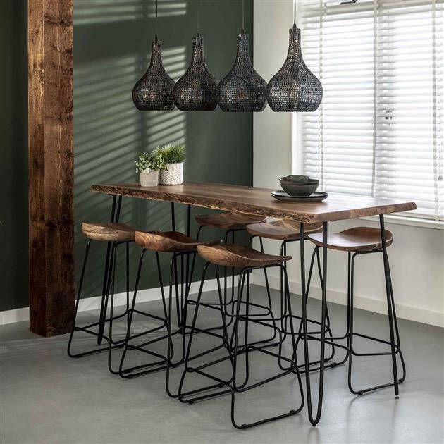 BelaLuz Bartafel Brando acacia hout 180 cm