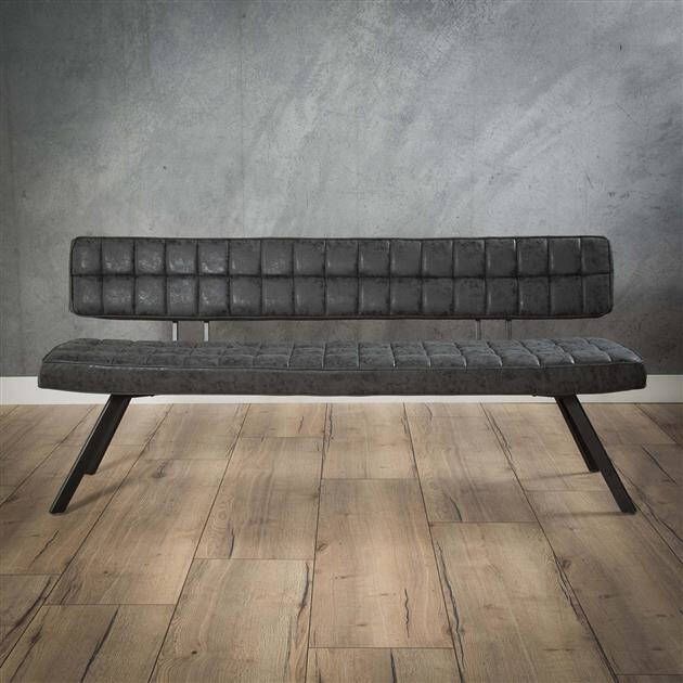 BelaLuz Eetkamerbank Vegas 180 cm zwart