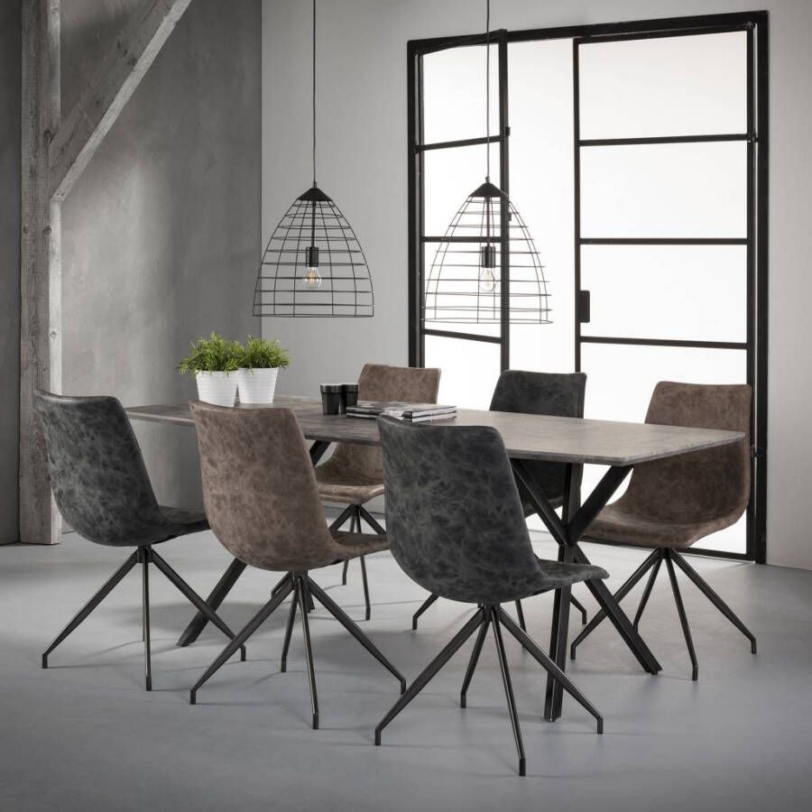 BelaLuz Eetkamertafel Jools 190cm betonlook