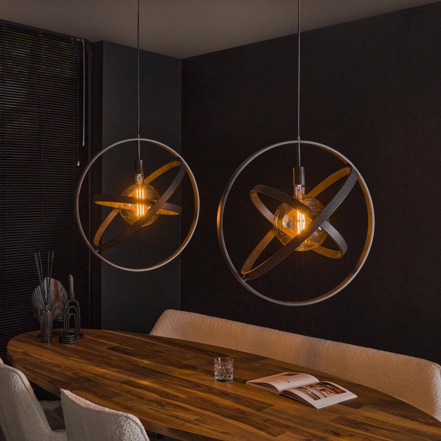BelaLuz Hanglamp Artic 2-lichts charcoal