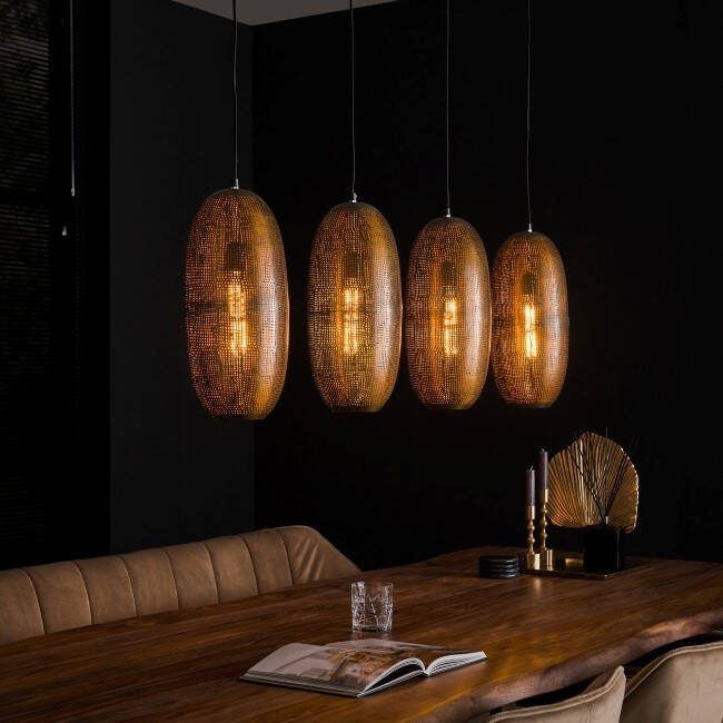 BelaLuz Hanglamp Cone 4-lichts brons antiek