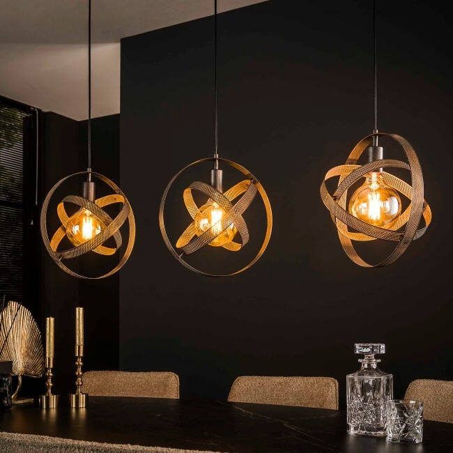 BelaLuz Hanglamp Cosmo 3-lichts charcoal