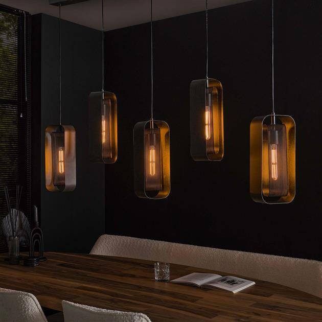 BelaLuz Hanglamp Echo 5-lichts charcoal