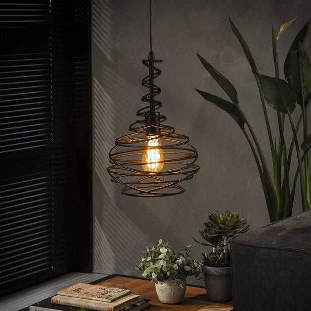 BelaLuz Hanglamp Hunter 1-lichts Zwart
