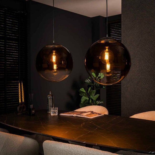 BelaLuz Hanglamp Midas 2-lichts smoke charcoal